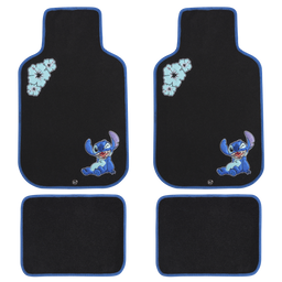 Disney Stitch Hibiscus 4 Piece Carpet Floor Mat Set