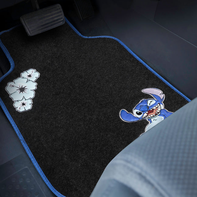 Disney Stitch Hibiscus 4 Piece Carpet Floor Mat Set