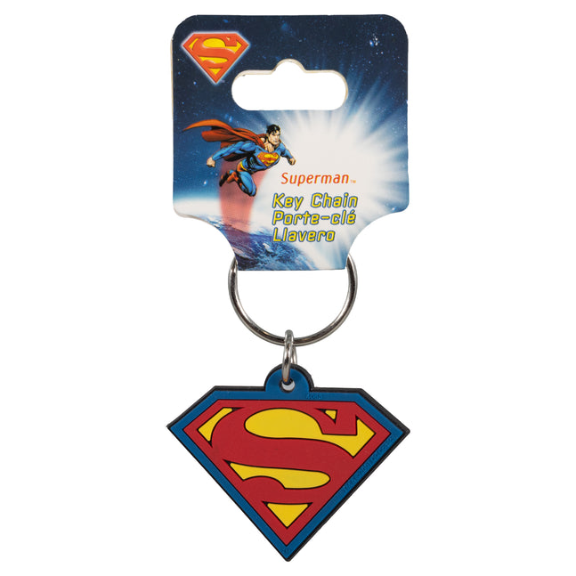 Warner Bros. DC Superman Shield PVC Key Chain