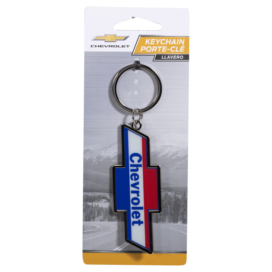 Chevrolet Americana Bow Tie Logo Domed Key Chain