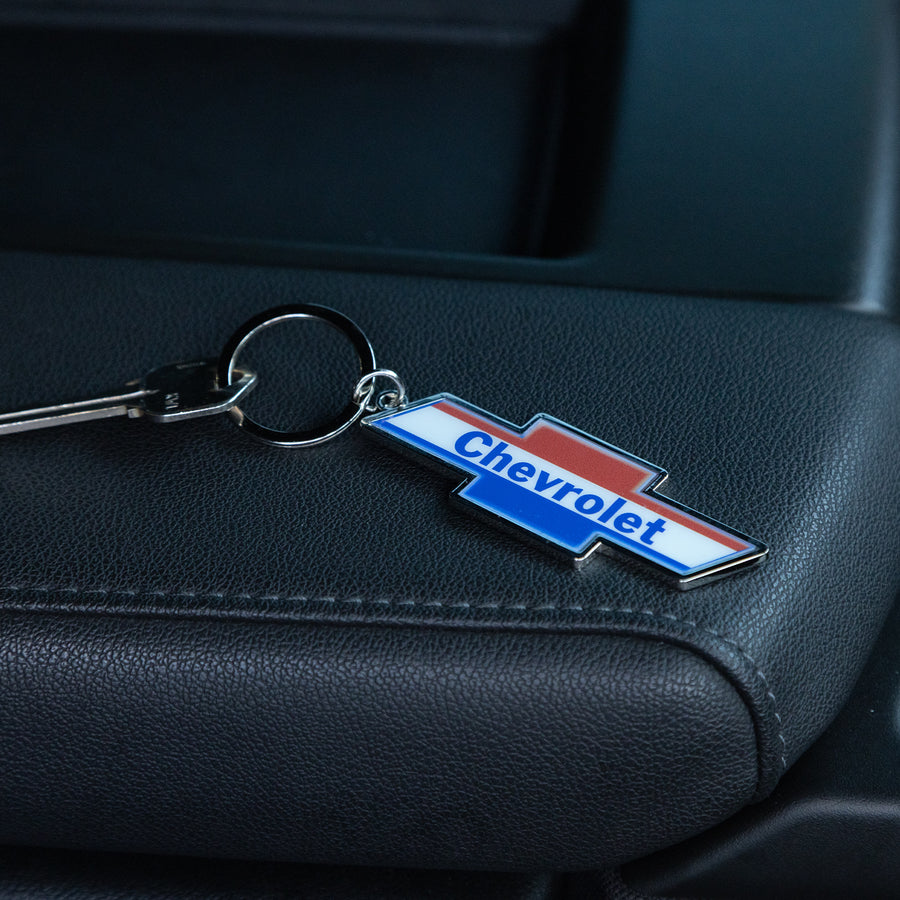 Chevrolet Americana Bow Tie Logo Domed Key Chain