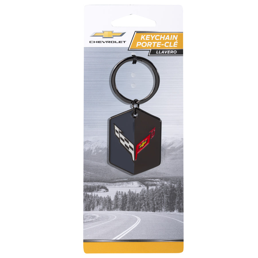 Corvette Enamel Key Chain
