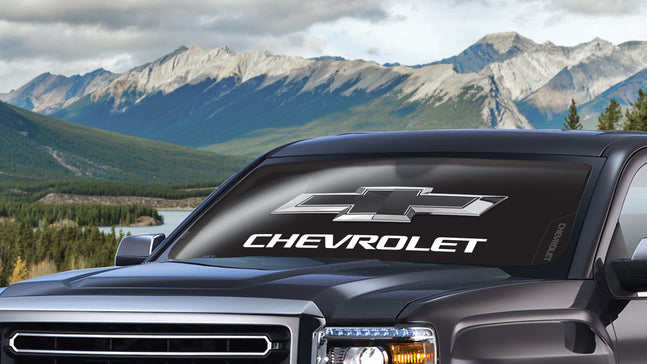 Chevrolet Black Matte Accordion Sunshade