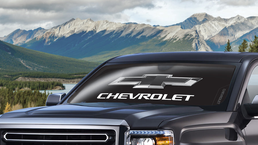 Chevrolet Black Matte Accordion Sunshade