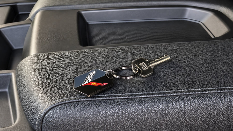 Corvette Enamel Key Chain